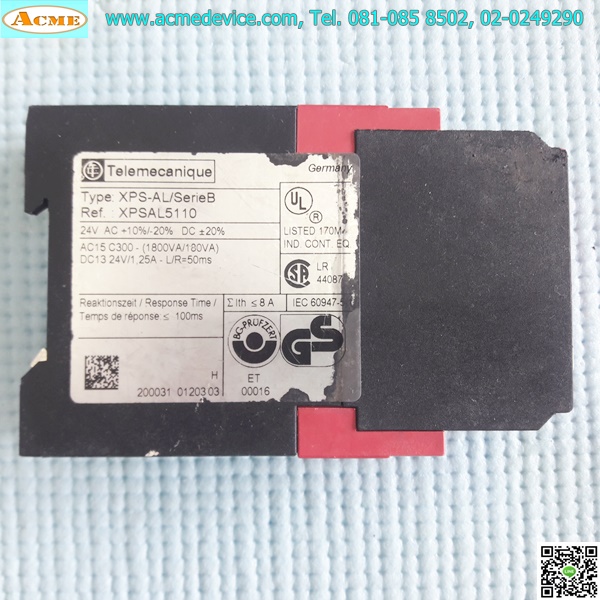 Safety Relay Telemecanique รุ่น XPS-AL/SerieB, 24V