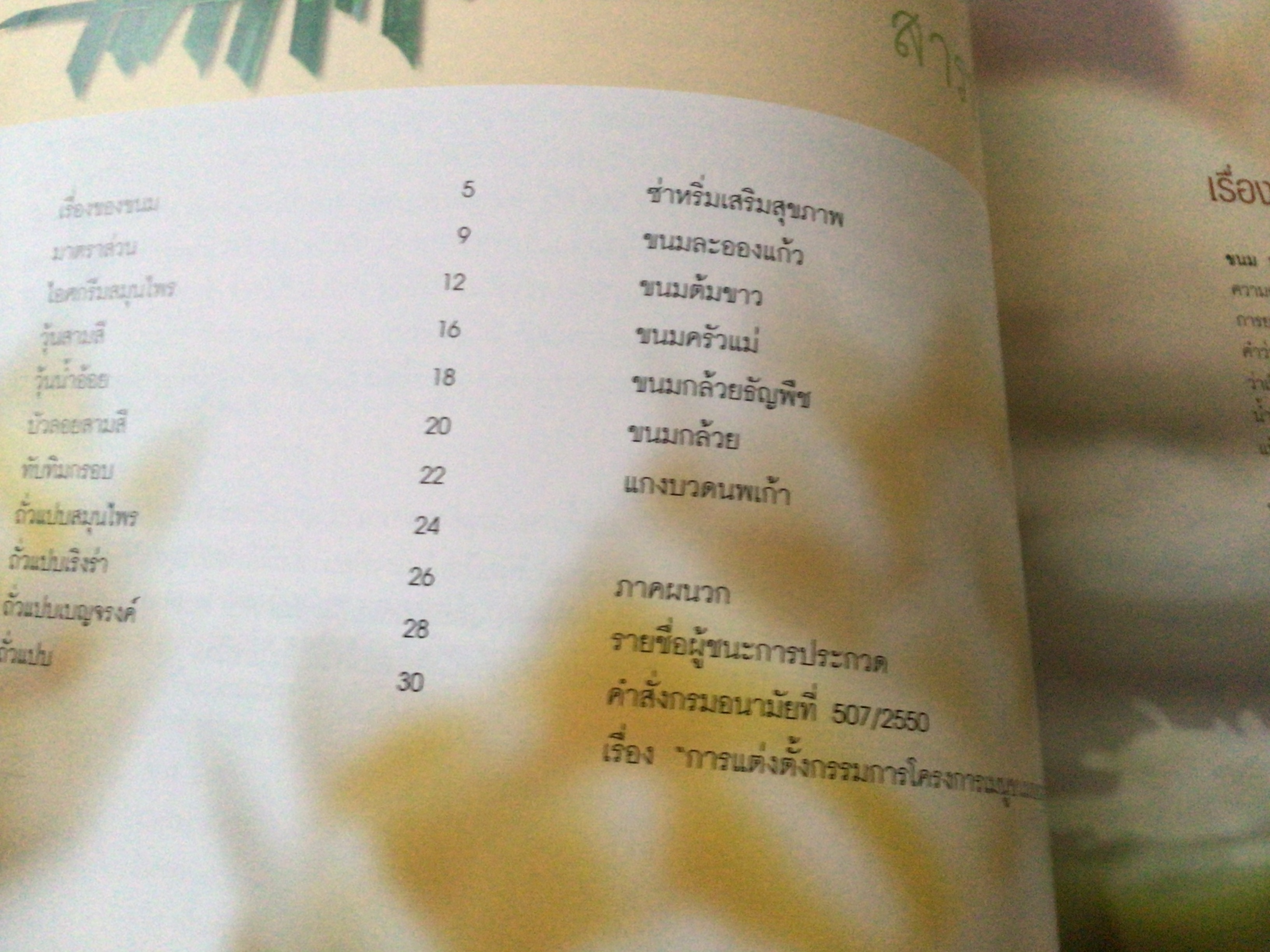 (เด็กไทยไม่กินหวาน) เมนูขนม อ่อนหวาน ราคา 50