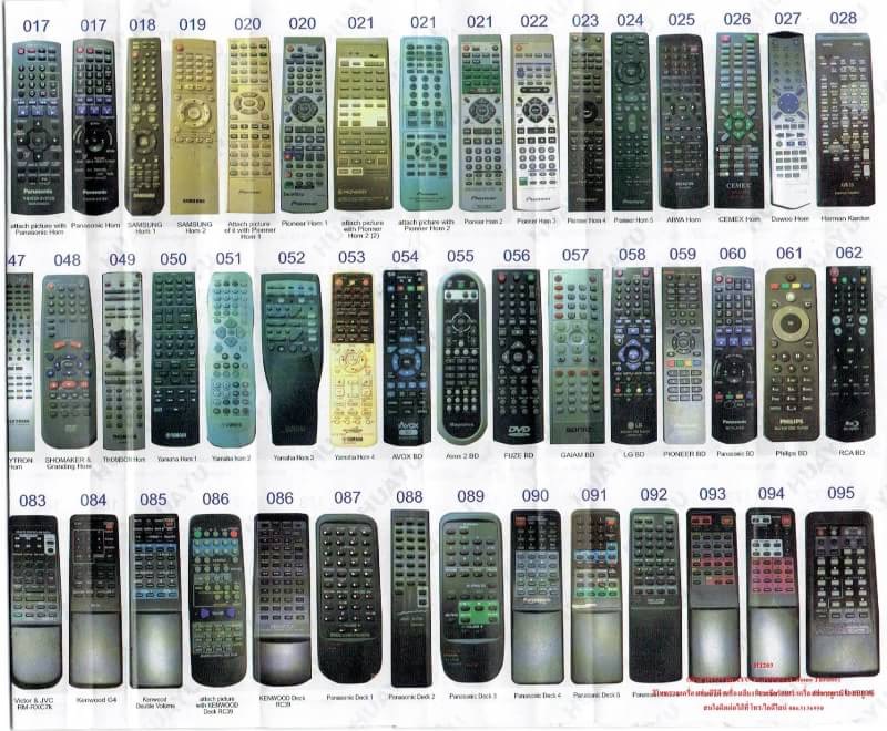 รีโมท DVD เครื่องเสียงใช้ได้ กับตามตัวอย่างในรูป รุ่น H1263