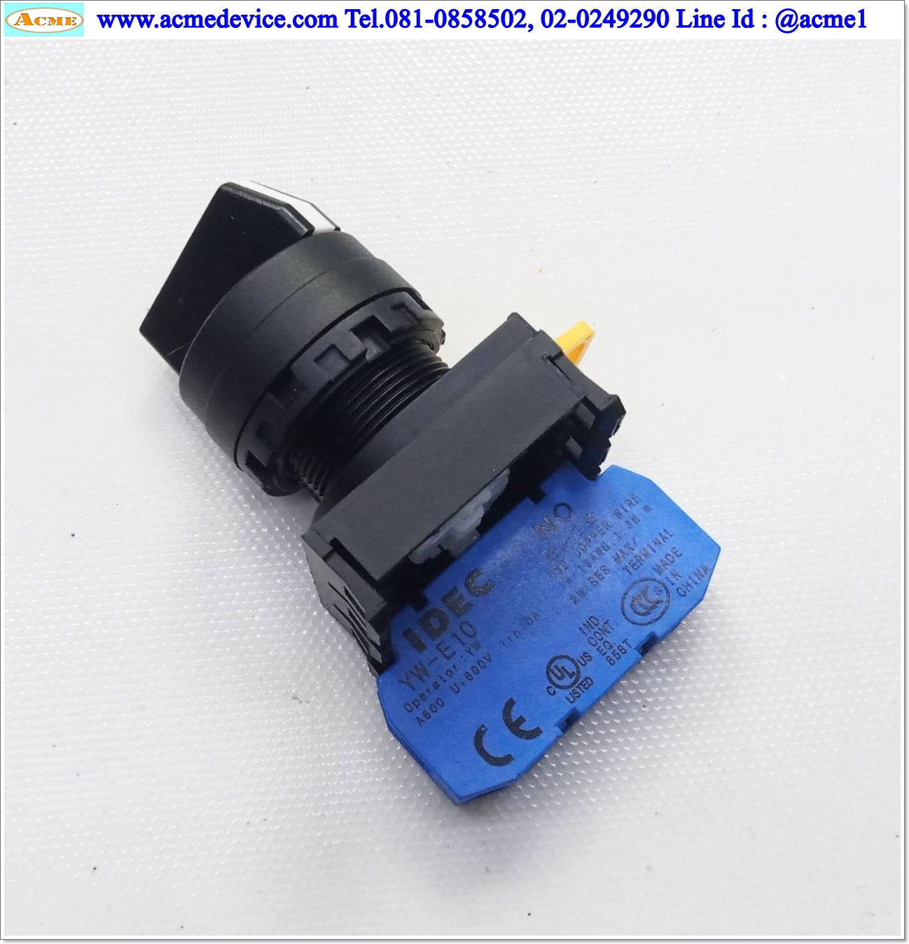 Selector Switch Idec รุ่น YW1S-2E10, 2 ทาง, 1NO