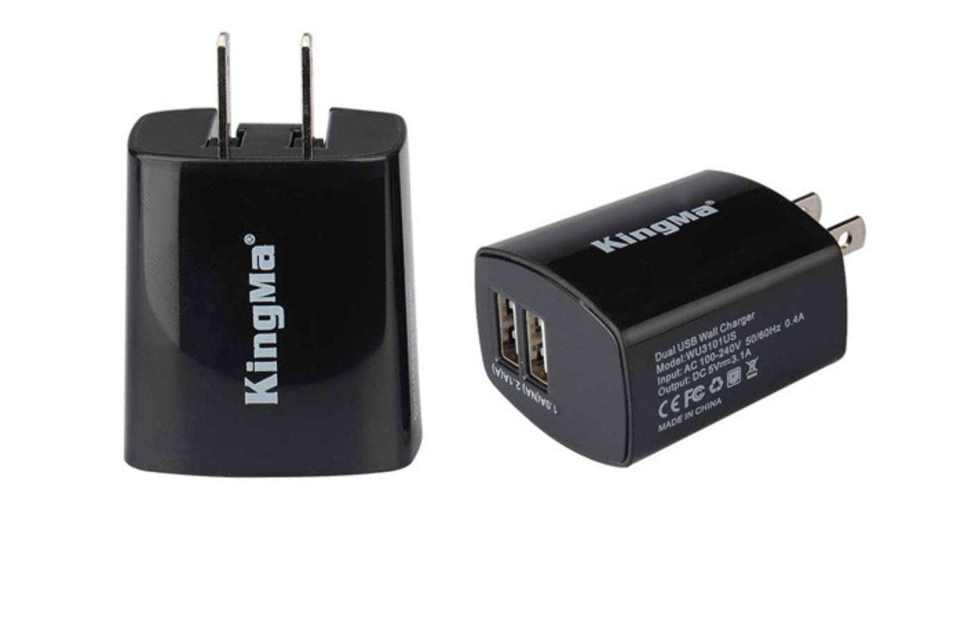 หัวชาร์จยี่ห้อKingma 3.1Aสำหรับชาร์จแท่นชาร์จแบตเตอรี่,ชาร์จมือถือ ,PowerBank