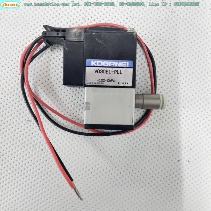 Vacuum Valve Koganei รุ่น V030E1-PLL, -100-0 kPa, 24Vdc