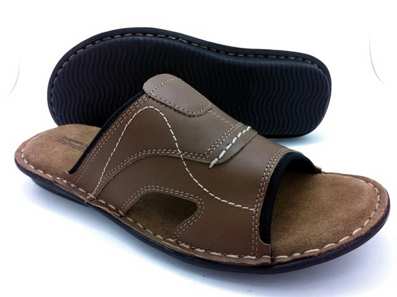 Leather sandals without backstrap (men)