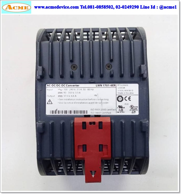 Converter Power-One รุ่น LWN 1701-6ER, Output 37V, 6.6A, 250W