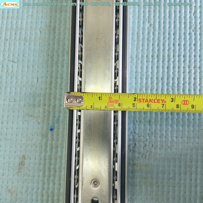 รางสไลด์, รางลิ้นชักลูกปืนขนาด 45 mm. x 450 mm., ระยะชัก 450 mm.