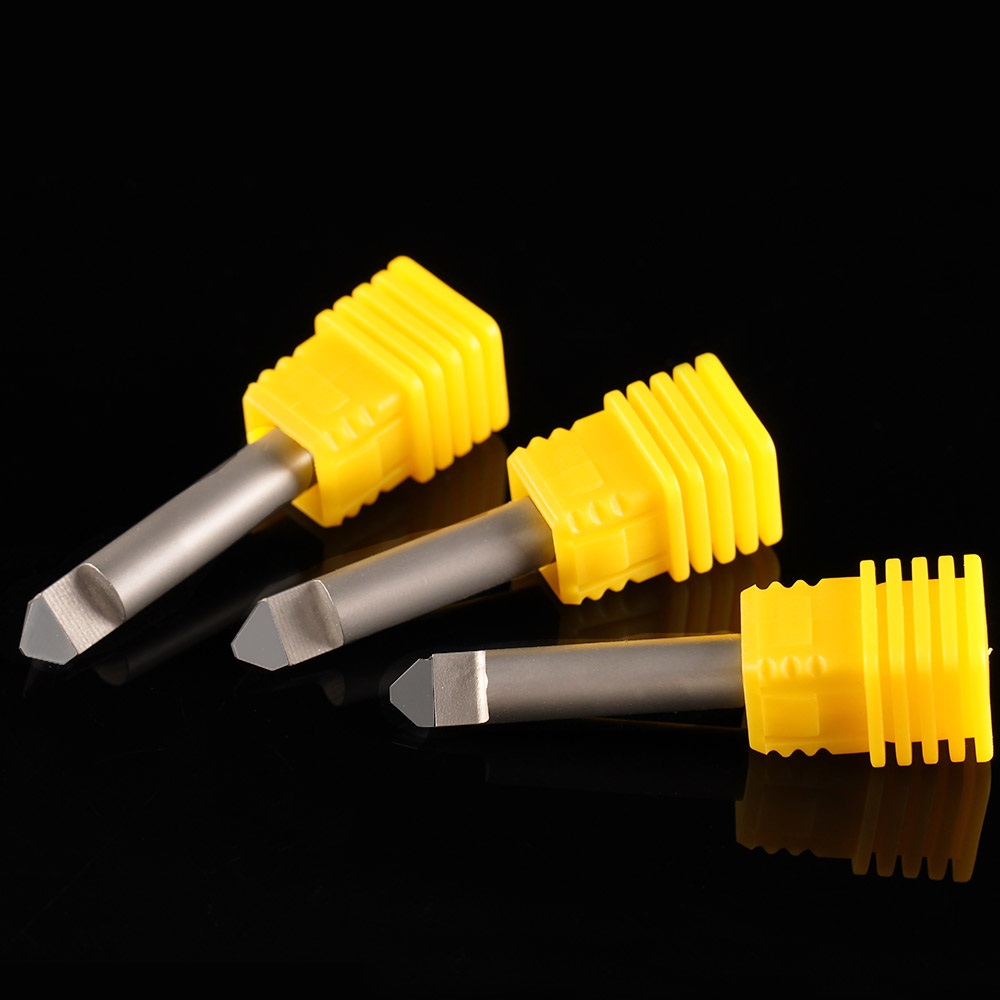 ดอกเพรช กัดหิน กัดหยก คมตัด 0.2 มม. มุม 45 แกน 6 มม Dimond engraving bit