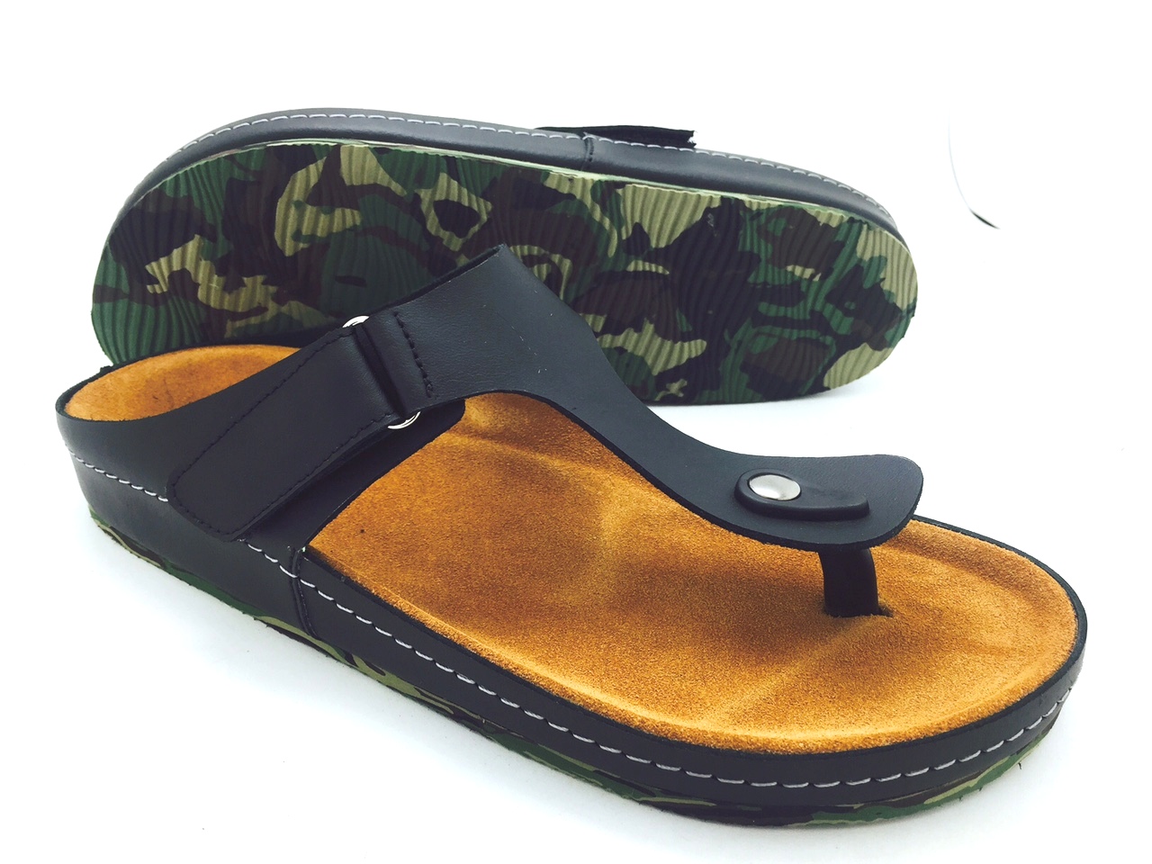 Cork sole leather sandals(men) สำเนา