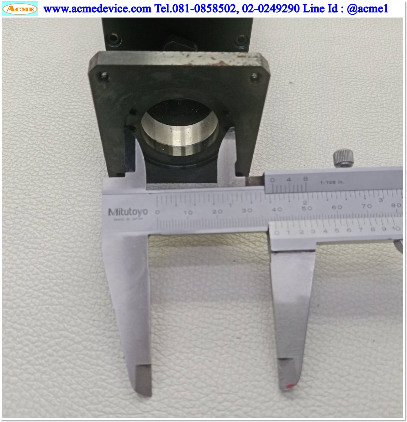 แกนสําเร็จรูป Ball Screw THK รุ่น KR33, ขนาด 60 x 225 mm, แกนโต 10, Pit 10mm, Stroke 60 mm, (หน้าแปลน 49 mm.)