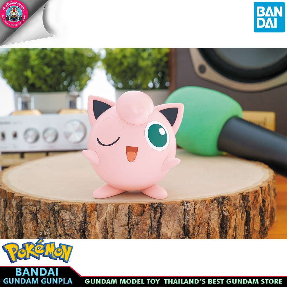 BANDAI ANIME POKEMON PLAMO COLLECTION QUICK 09 JIGGLYPUFF โมเดล การ์ตูน อนิเมะ