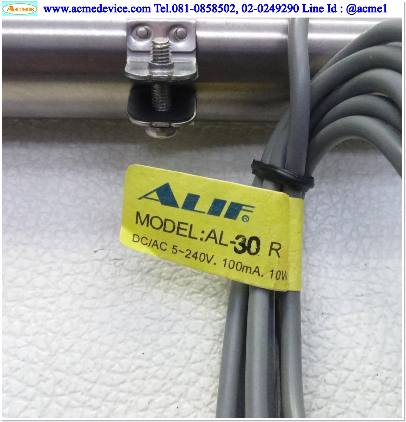 Air Cylinder CKD รุ่น CMK2-00-20-200-N + AL-30R, Bore 20 mm., Stroke 200 mm.