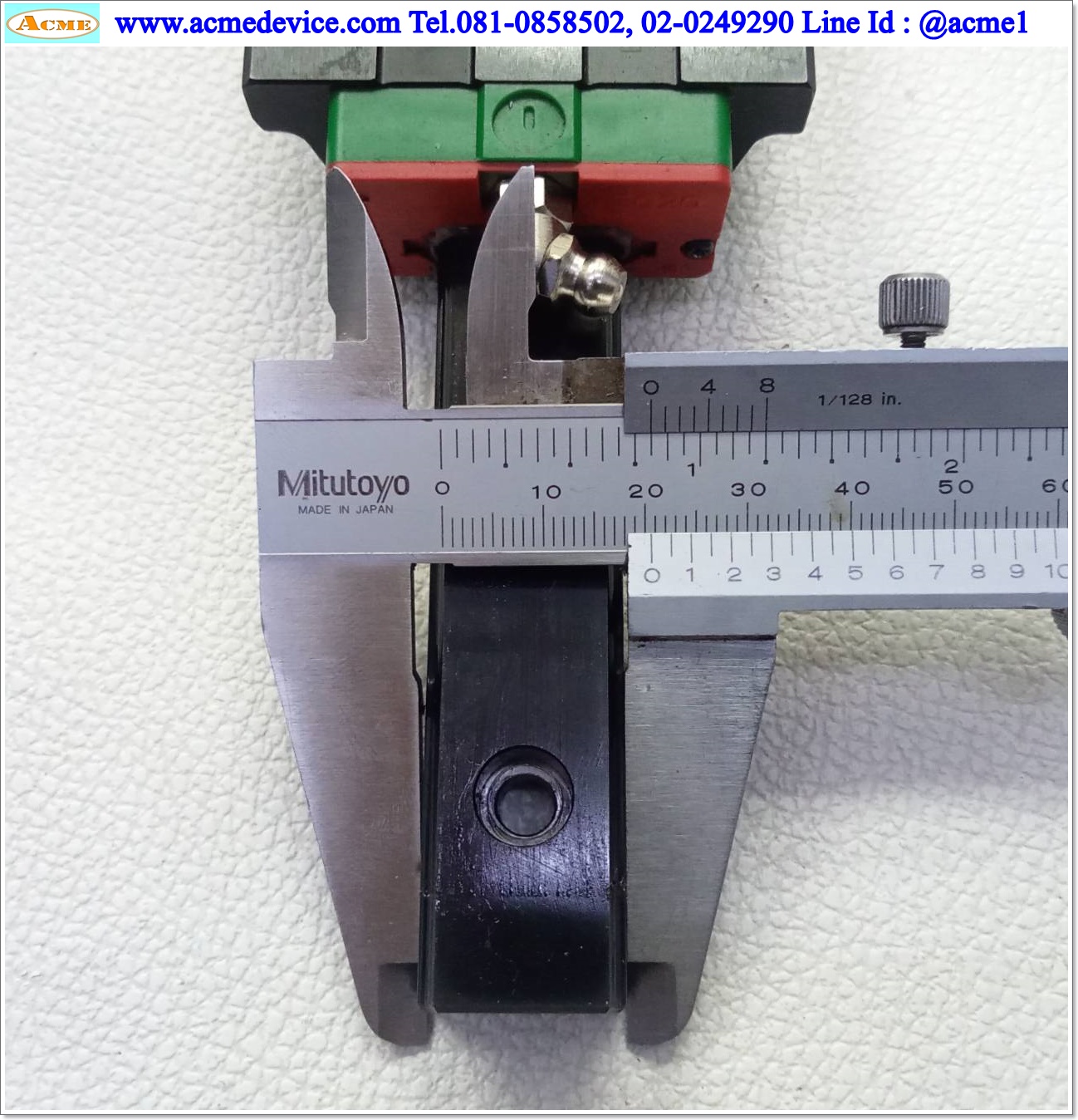 Linear Block and Rail Hiwin รุ่น EG20, รางสไลด์ขนาด 20 mm x 220 mm.