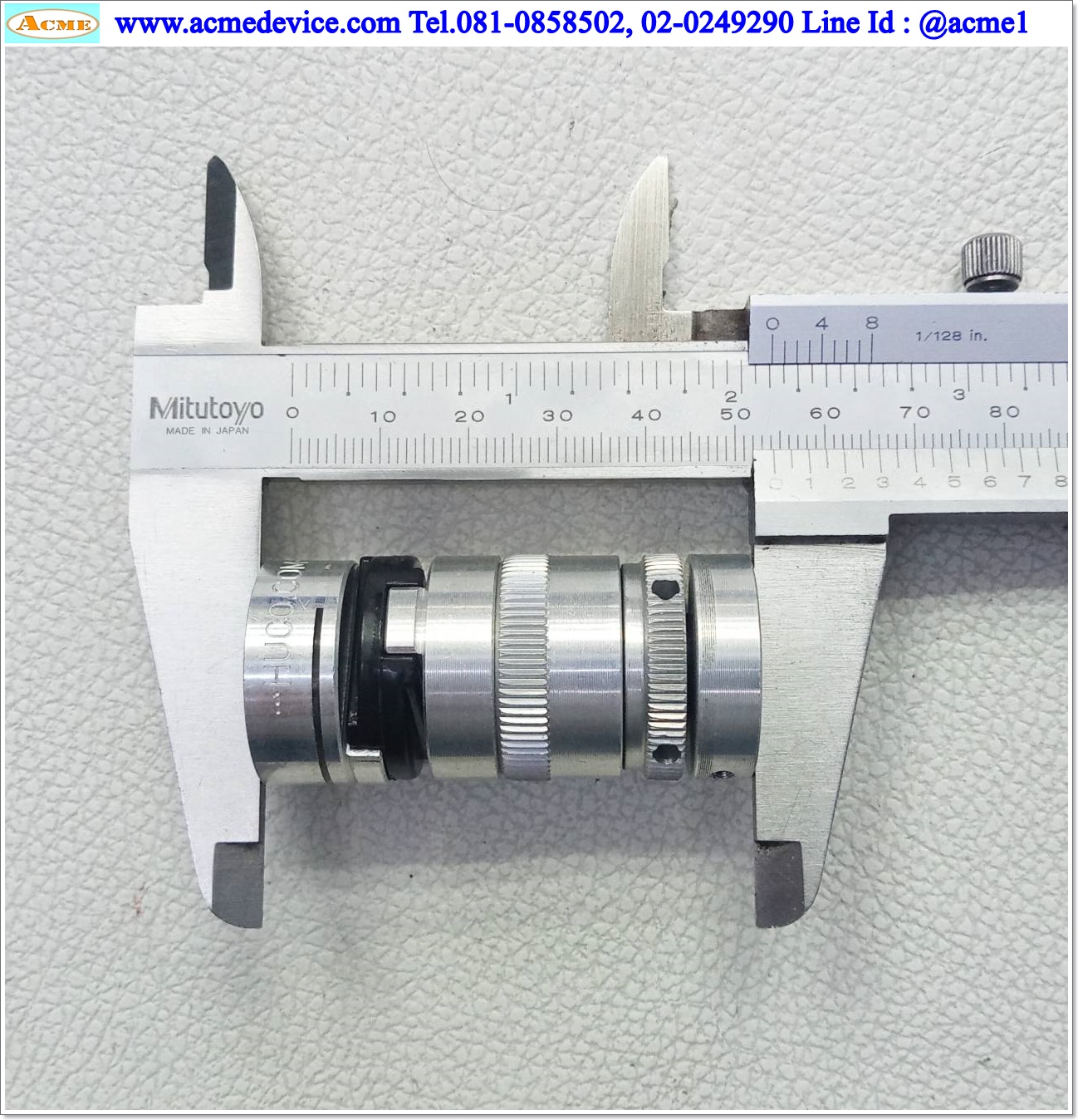 Friction Clutch Huco รุ่น 64-2105-03, ID 8/12mm, OD 25.8mm, L 54mm, Torque Rating 53Ncm.