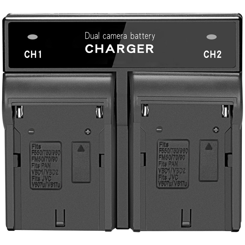 แท่นชาร์จแบตเตอรี่แบบคู่ไม่มีจอ สำหรับชาร์จแบตSONY NP-F570,NP-F770,NP-F970,NP-FM50 ราคาถูก