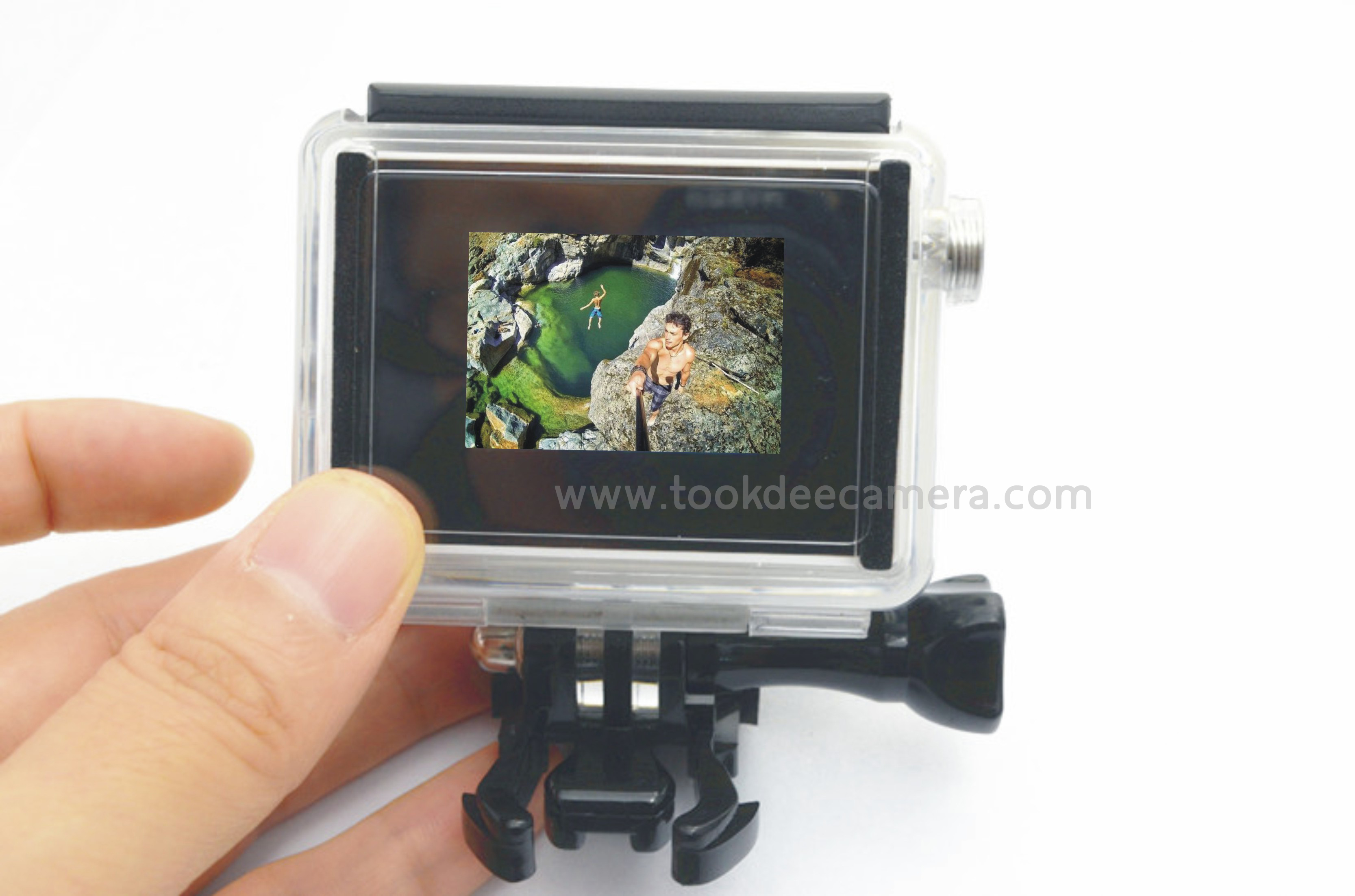 ชุดจอLCD Xiaomi Yi ครบชุด พร้อมเคสกันน้ำ แบตเตอรี่เสริมราคาถูก (PreOrder รอสินค้า 10-14วัน)