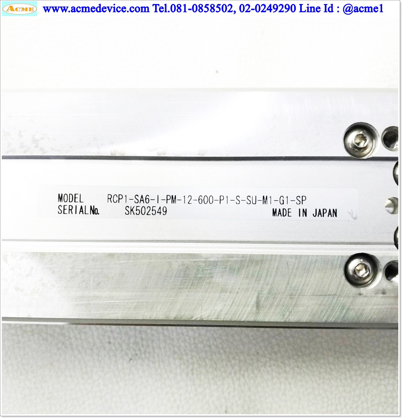 Slider IAI รุ่น RCP1-SA6-I-PM-12-600-P1-S-SU-M1-G1-SP, Stroke 600 mm.