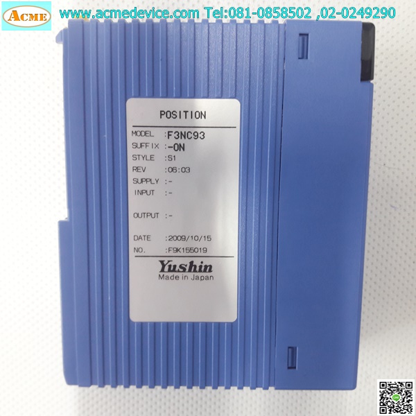 PLC Yushin รุ่น F3NC93-ON, POSITIONING UNIT