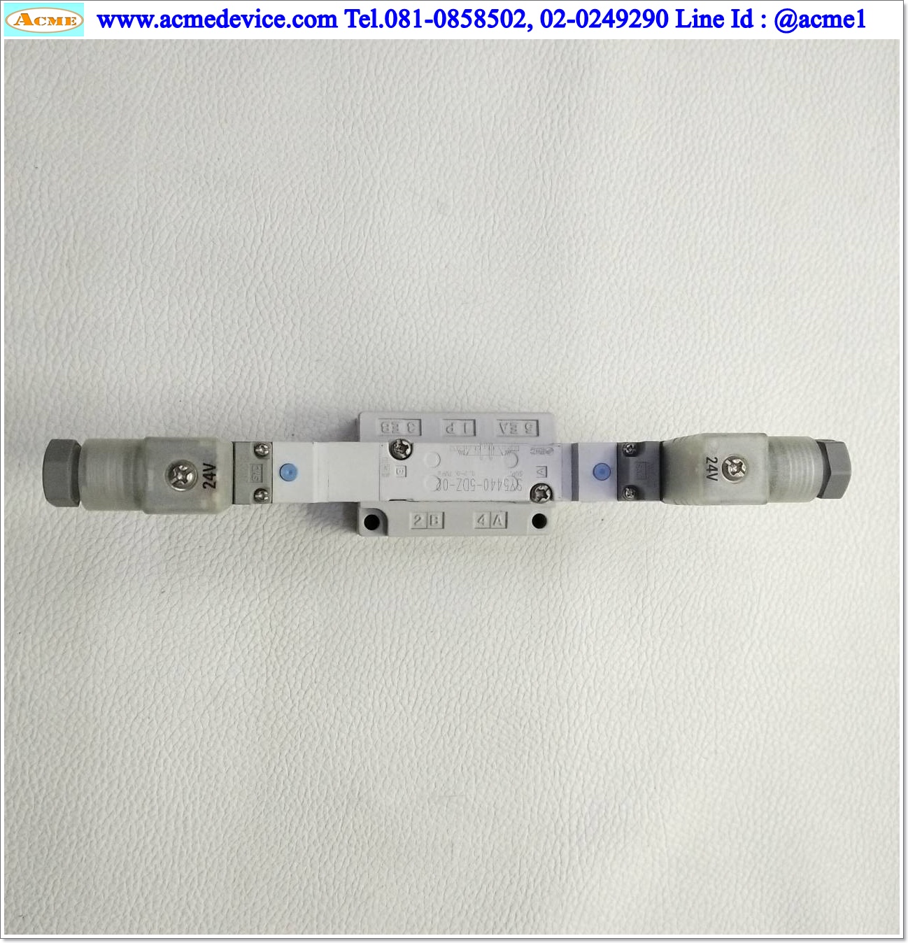 Solenoid Valve SMC รุ่น SY5440-5DZ-02, 5/3, 3-position double, Coil 24Vdc
