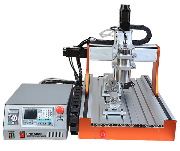 High Torque 4 Axis Mini CNC 5030 with Linear Guide 1500W Spindle Controller Box