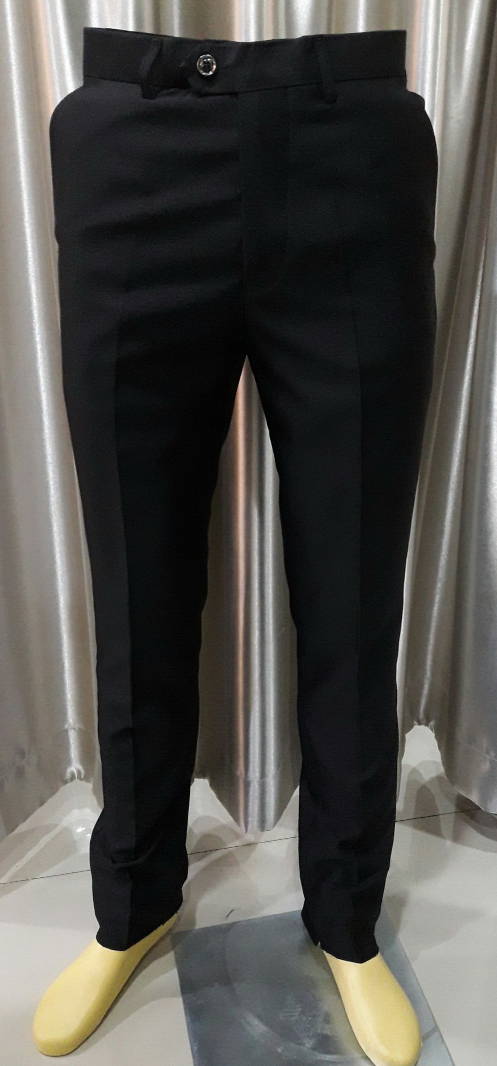 กางเกงขายาวผู้ชายสีดำ (Size : S) เอว30