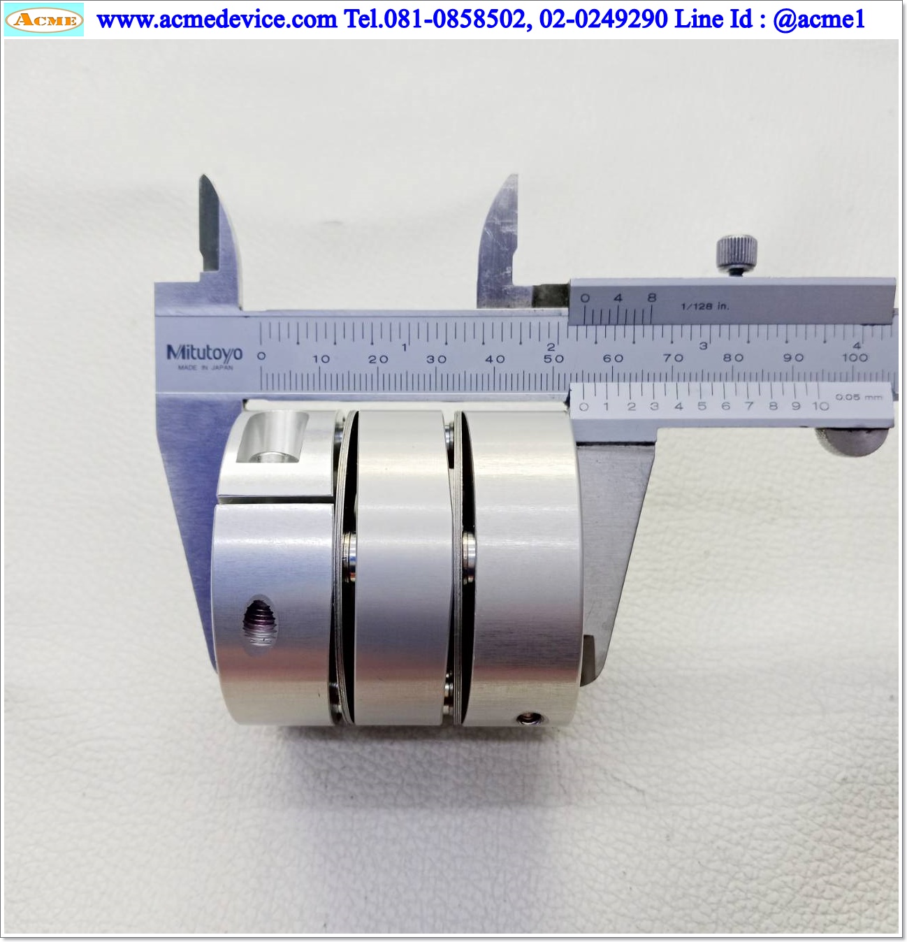Coupling ขนาด ID 17/19mm, OD 55mm, L 55mm