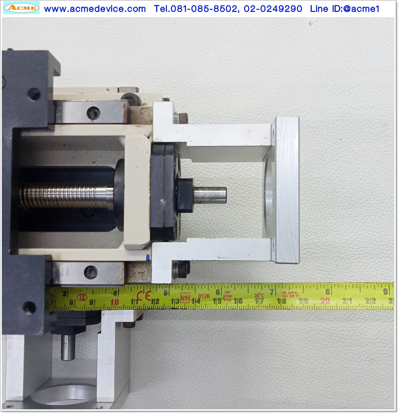 แกนสําเร็จรูป Reed Screw XY ??? รุ่น ???, แกน XY ขนาด 120mm x 185mm, Stroke 50mm, Pit 4mm, แกนโต 12 mm