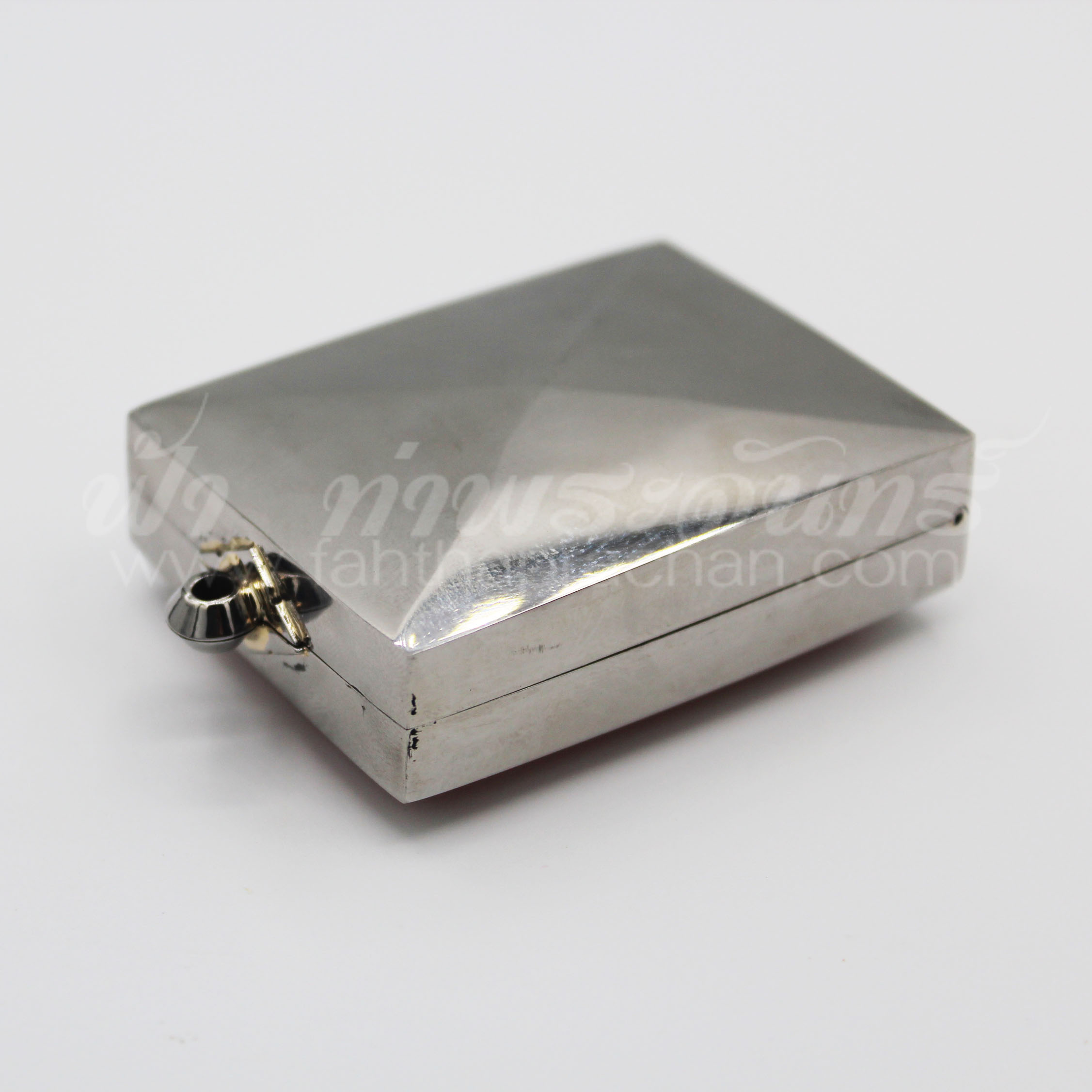 ตลับสมเด็จ หน้าเดียว สแตนเลสพุก