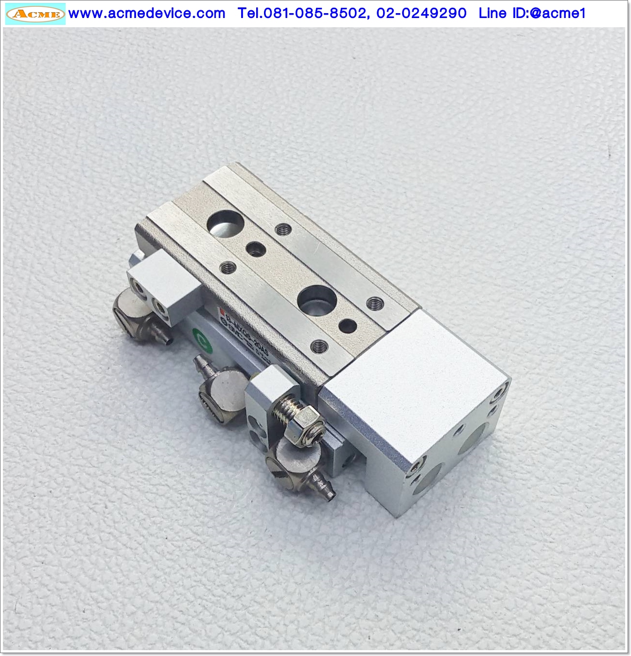 Guide Cylinder SMC รุ่น 13-MXQ6-20AS, Bore 6 mm., Stroke 20 mm.