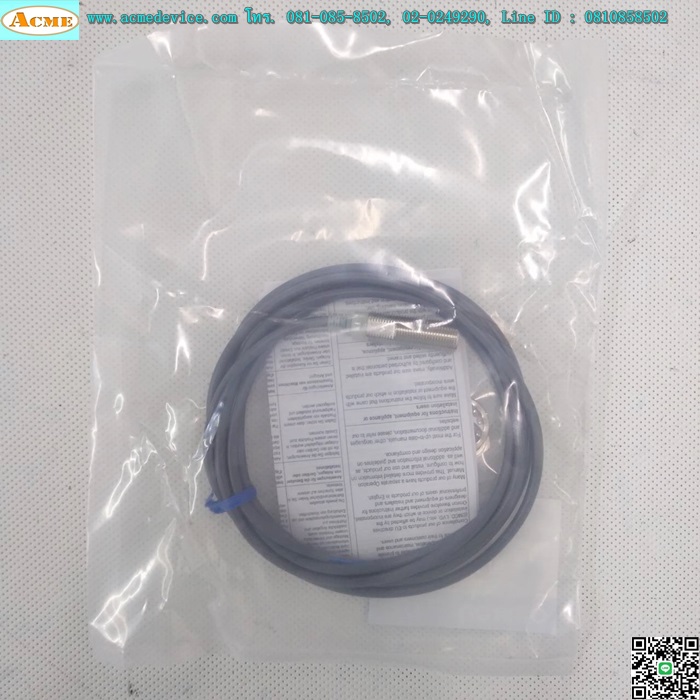 Proximity Omron รุ่น E2E-X3D2-N, M12, ระยะ 3mm, 2wire, NC, Shielded, Inductive