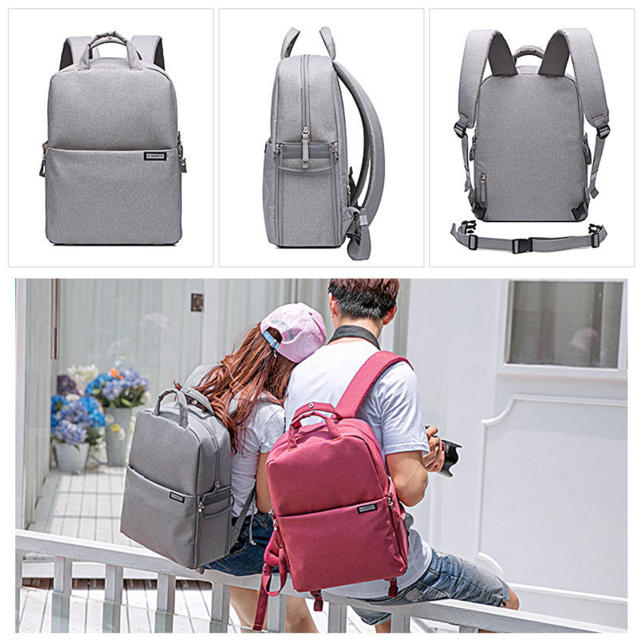 กระเป๋า Backpack ยี่ห้อ CADEN L5 สำหรับใส่กล้อง เลนส์ และโน๊ตบุ๊ค