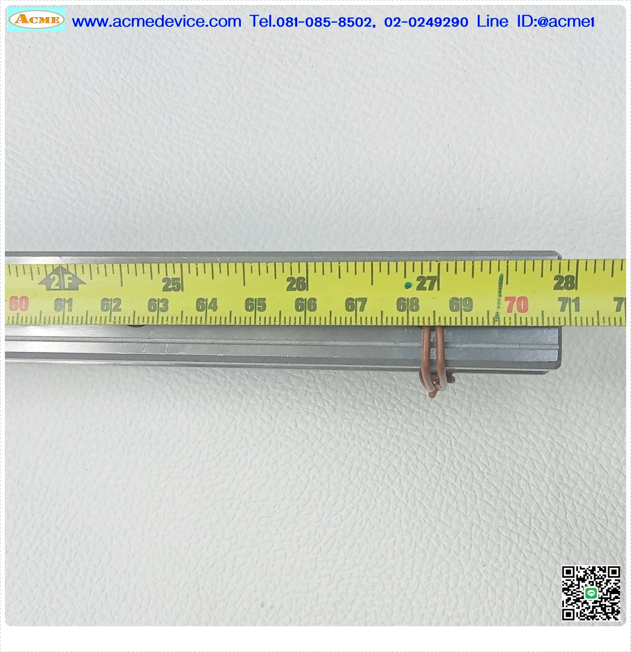 Linear Block and Rail THK รุ่น HSR25, GAA04797, รางสไลด์ขนาด 23 mm x 710 mm