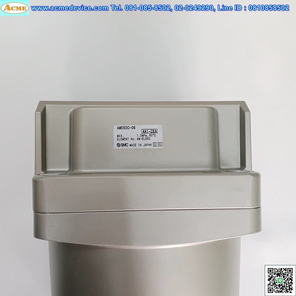 Micro Mist Separator SMC รุ่น AM550C-06 & AK4000, Dust filtration, Oil mist separation, rating: 0.3 μm