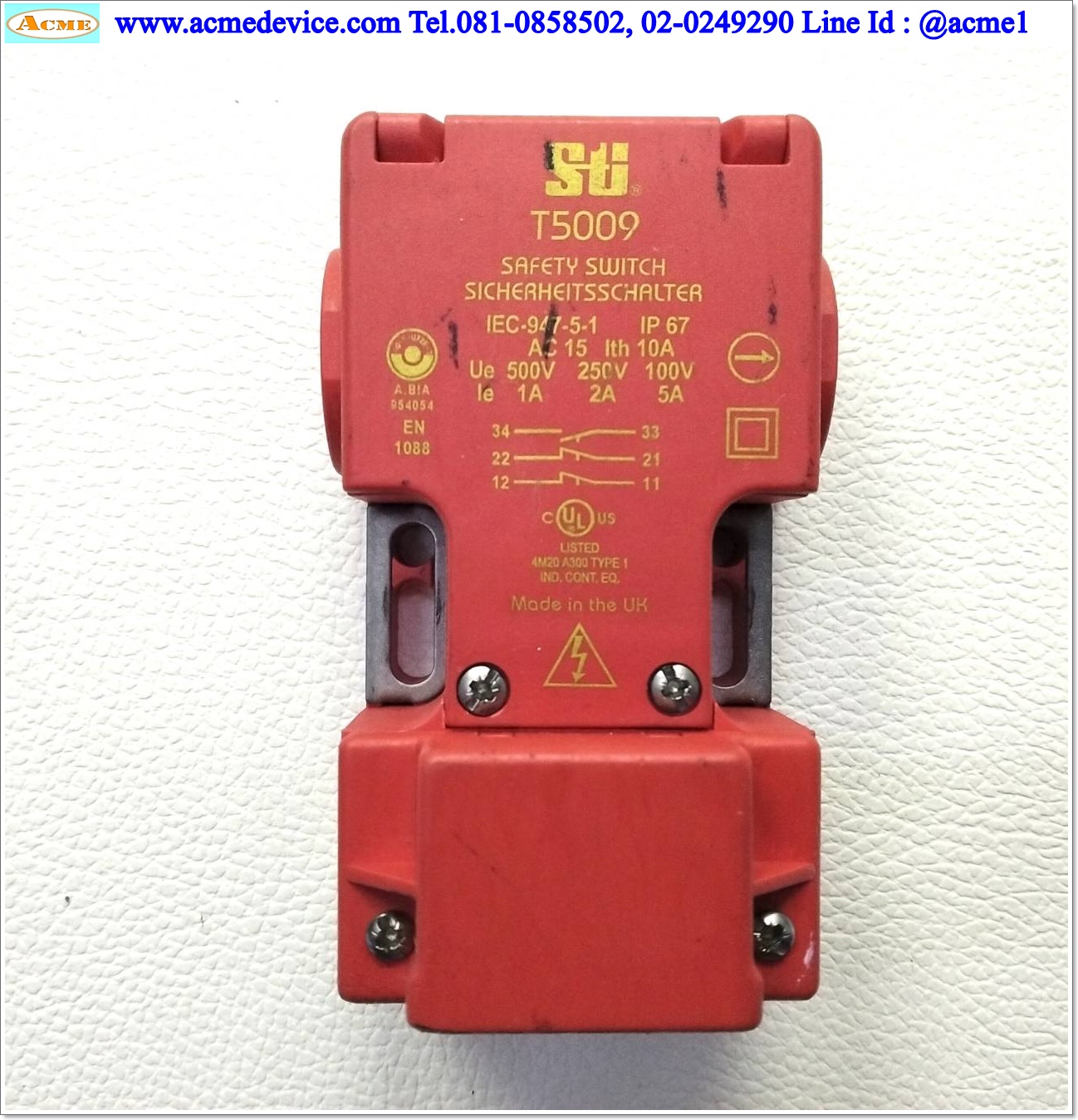 Safety Switch Omron (Sti) รุ่น T5009, 2NC, 1NO