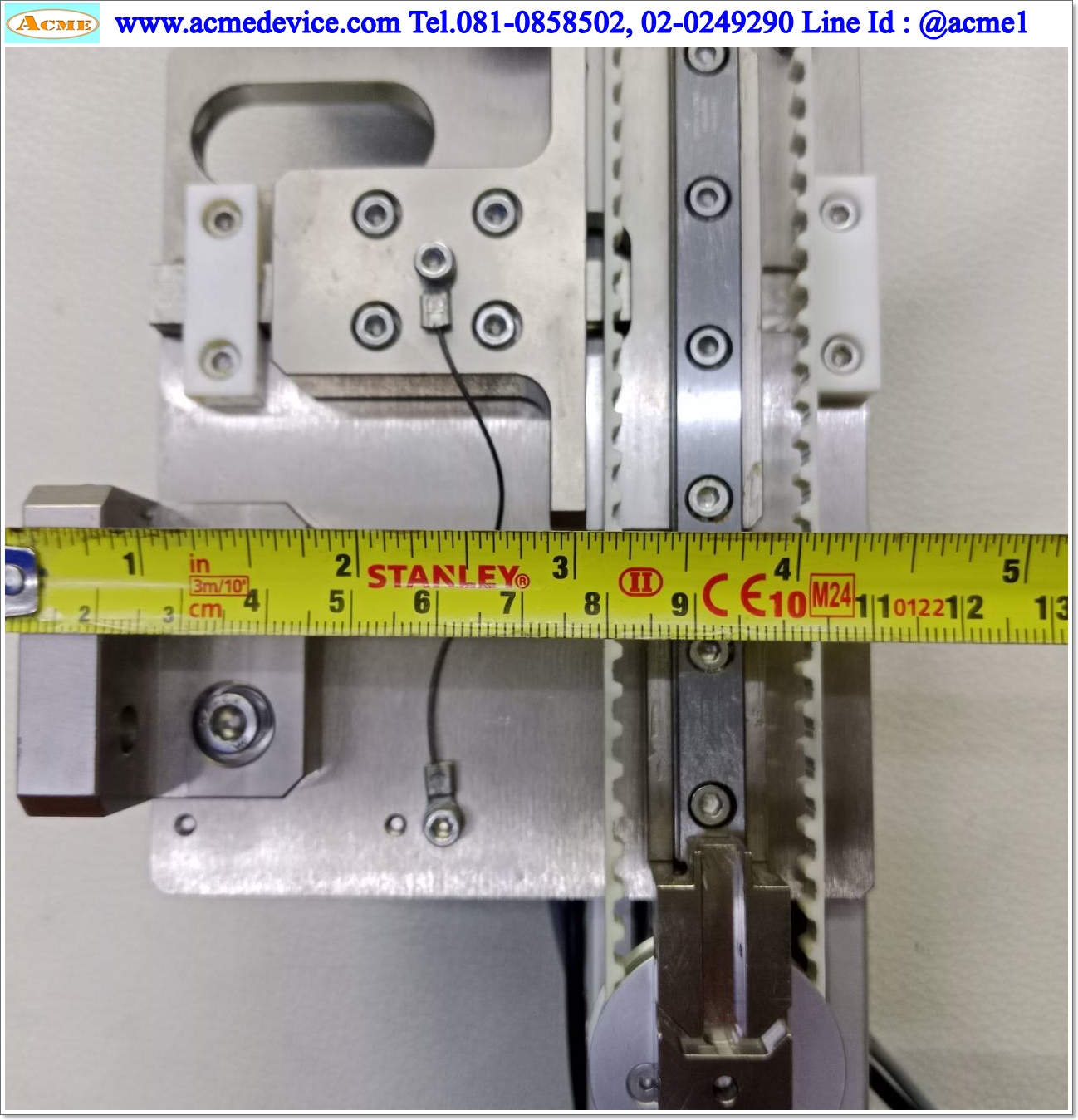 Timing Belt Feeder ขนาด 47 x 800 x 110 mm. & Motor รุ่น HECM245-F1.3A, 2-phase, 5V, 1.3A, 1.8 deg/step