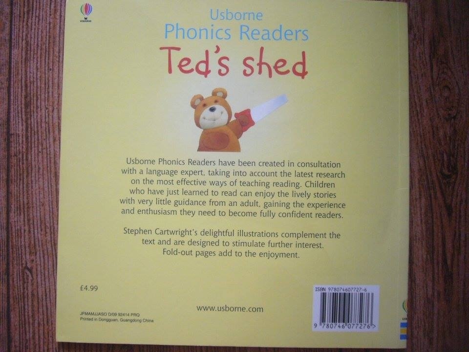 (4แถม4) Ted's Shed (Usborne Phonics Readers) ราคา 95