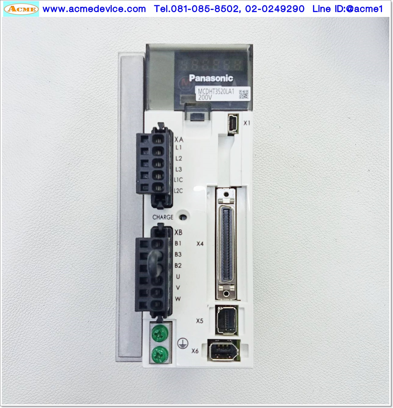 Direct Drive Servo Panasonic รุ่น MCDHT3520LA1 & Motor JUSTEK JTR2413-1A02N, 774.1W, 44Nm