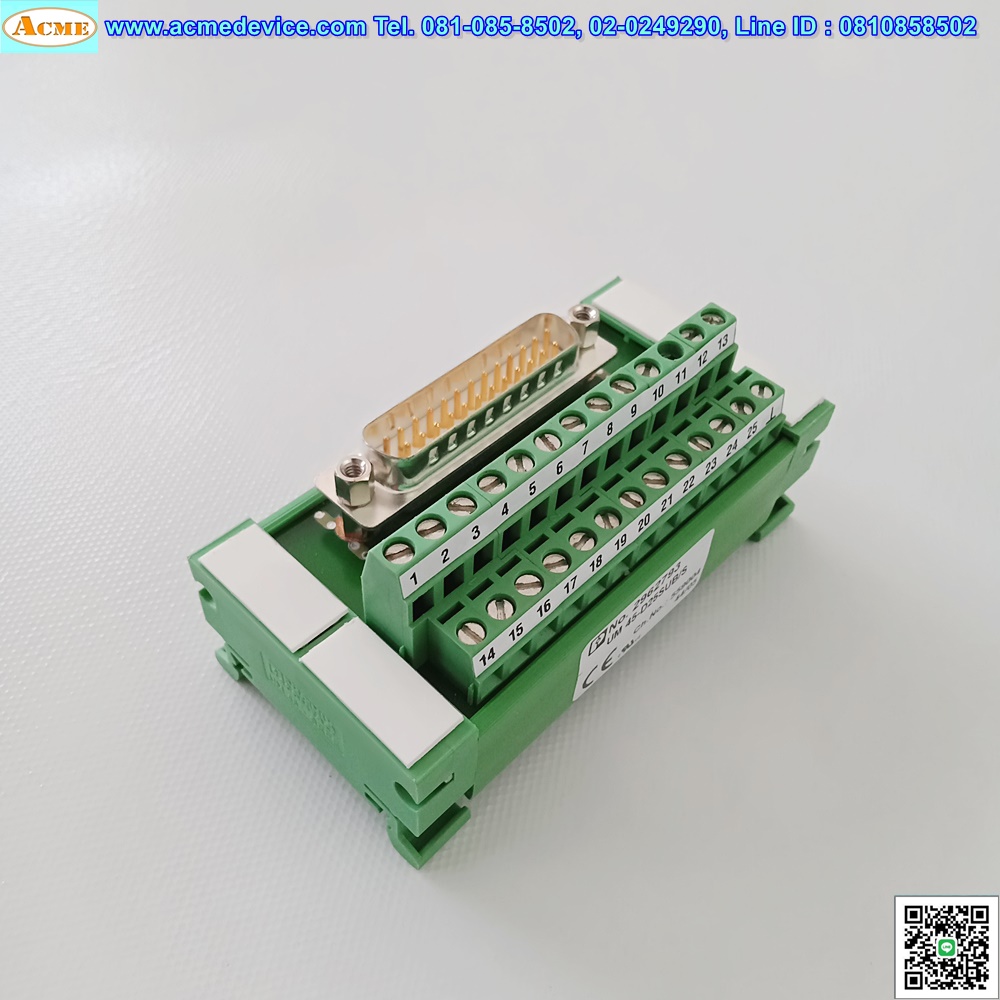 Terminal Block Phoenix Contact รุ่น UM45-D25SUB/S, 25 Pin