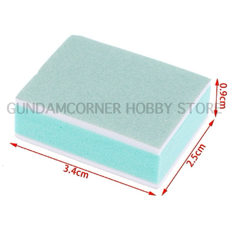 ตะไบก้อน ความละเอียด 600 และ 3000 ในก้อนเดียว เก็บรอยต่อ รอบเกท ขัดเงา สำหรับกันดั้ม กันพลา และโมเดลพลาสติกอื่น ๆ