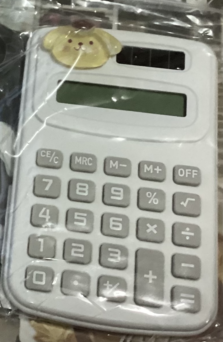 (สินค้าสำหรับเพิ่มยอดให้ถึงขั้นต่ำ) เครื่องคิดเลข sanrio ราคา 56