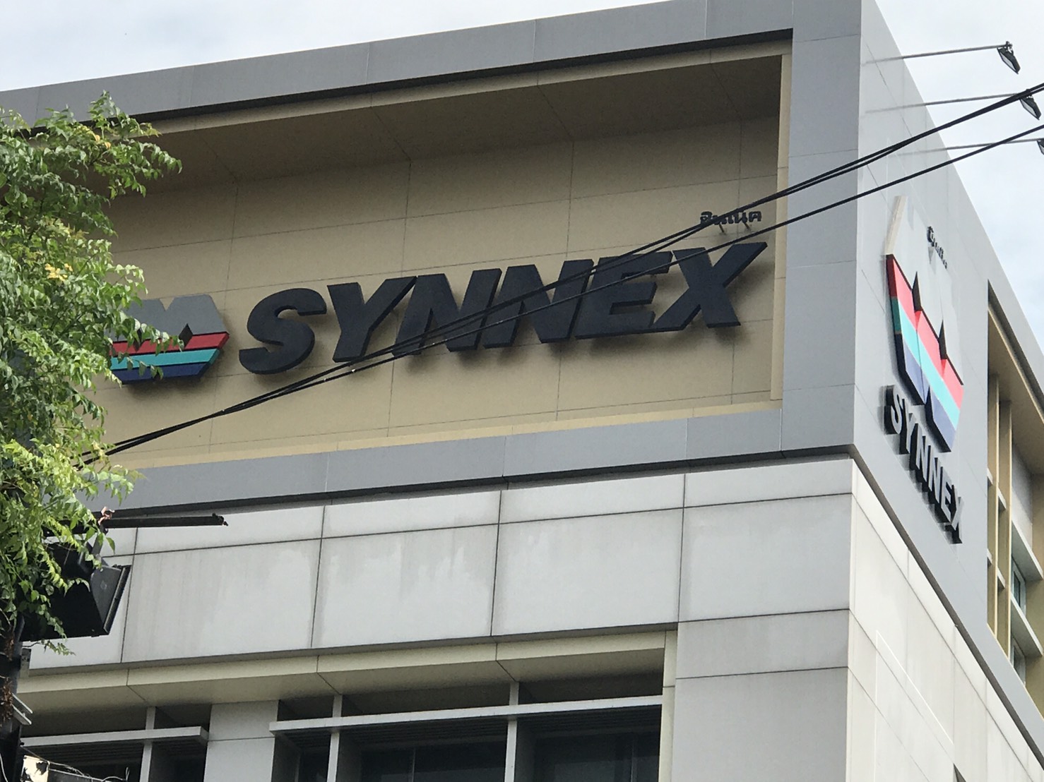 ป้ายบริษัท SYNNEX #อักษรอลูมีเนียม พ่นสี 2k