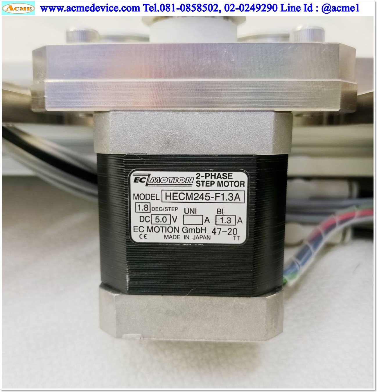 Timing Belt Feeder ขนาด 47 x 800 x 110 mm. & Motor รุ่น HECM245-F1.3A, 2-phase, 5V, 1.3A, 1.8 deg/step