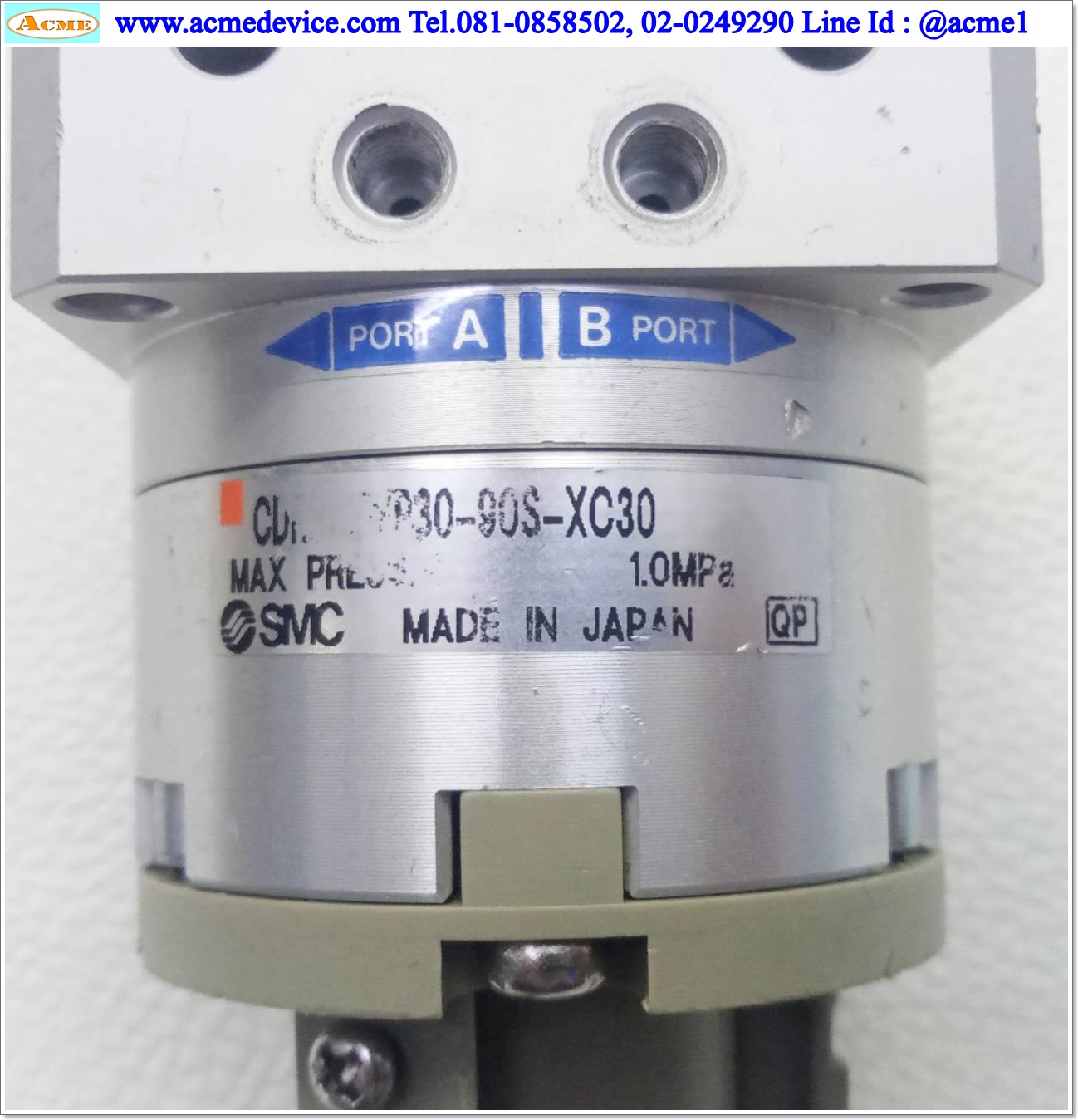 Rotary Actuator SMC รุ่น CDRBU2WP30-90S-XC30, 90 องศา