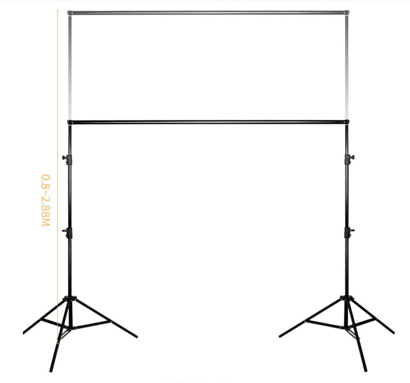 โครงฉากถ่ายภาพ (background stand) ขนาด 2.8x3m และผ้าฉากพื้นหลัง ขนาด 3x4m