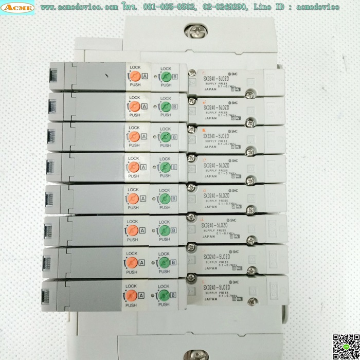 Solenoid Valve SMC รุ่น SX3240-5L0ZD(8)+CC-Link EX122-SMJ1, Double Coil, 24Vdc
