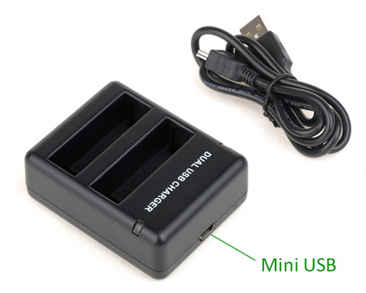 แท่นชาร์จแบตเตอรี่ GoPro 4 (OEM) ชาร์จได้ 2 ก้อนพร้อมกัน