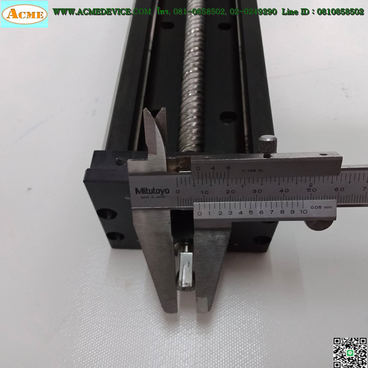 แกนสําเร็จรูป Ball Screw THK รุ่น KR, ขนาด 110 mm x 610 mm, แกนโต 15 mm, Stroke 405 mm, Pit 20 mm