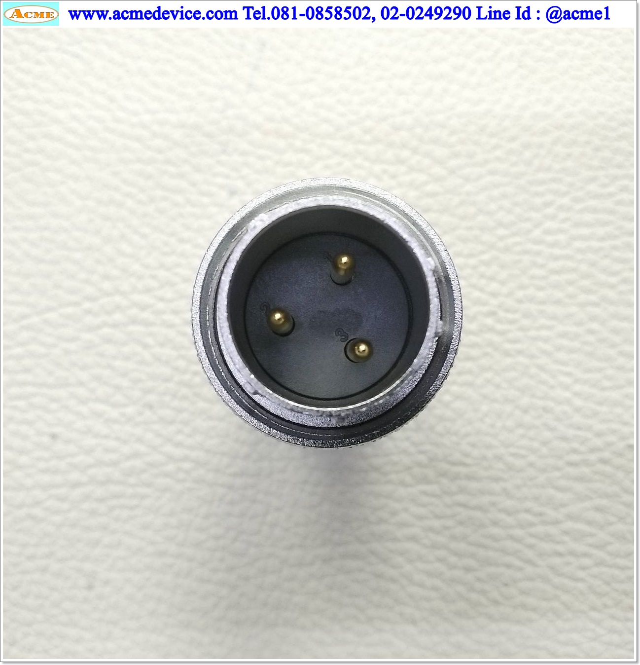 Connector Weipu รุ่น WS20J3TQ+WS20K3Z, 3 Pin (ผู้-เมีย)