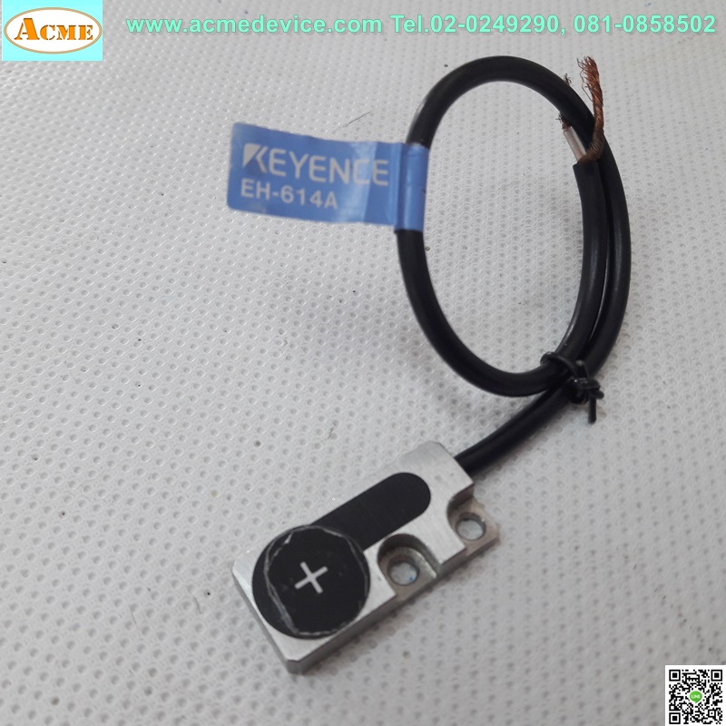 Proximity Head Keyence รุ่น EH-614A, ระยะ 8mm, วัตถุที่ตรวจจับได้ โลหะเฟอร์รัส (ดูคุณลักษณะสำหรับโลหะนอกกลุ่มเหล็ก)