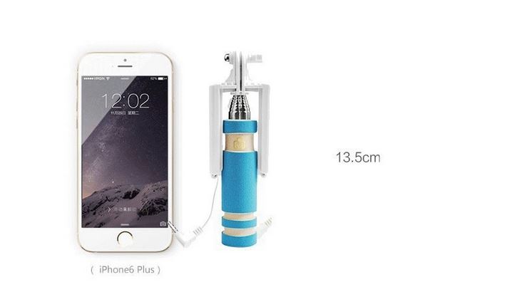 ไม้เซลฟี่ monopod สีชมพูสดใส พร้อมเลนส์และของแถม