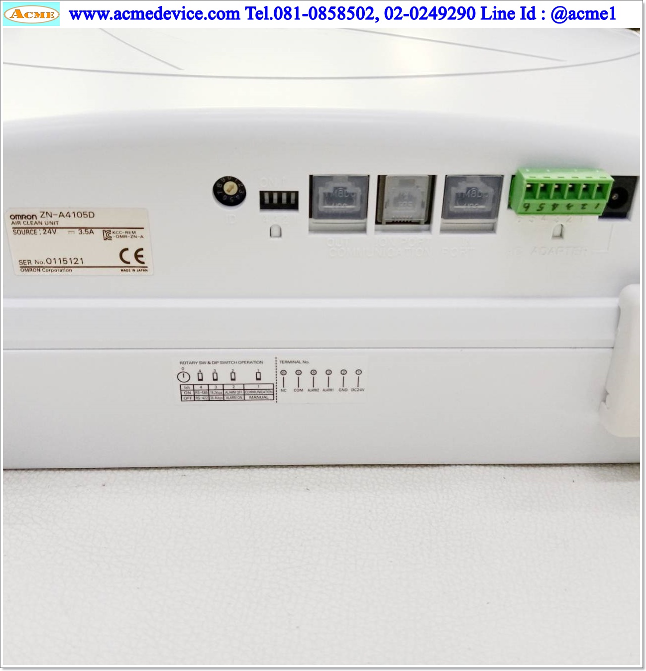 Air Clean Unit Omron รุ่น ZN-A4105D, 24Vdc