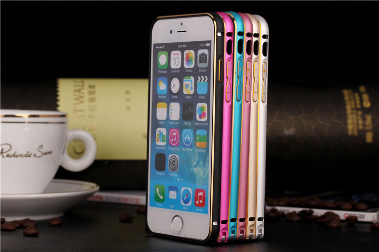 เคสสำหรับโทรศัพท์มือถือ iPhone 6 plus/6s plus บัมเปอร์อลูมิเนียมแท้ (สีทอง/ดำ/เงิน)